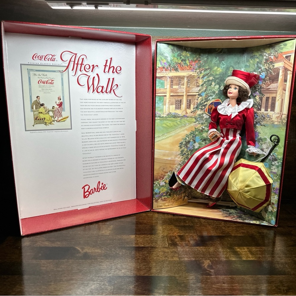 Coca-Cola Barbie Doll After The Walk 1997 Mattel Original Box Vintage - Picture 5 of 13